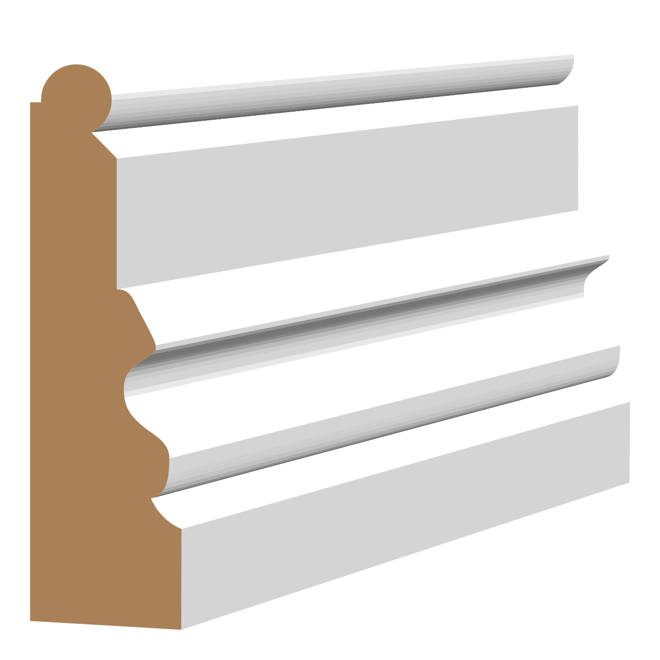 Barrington Primed F/J Pine Skirting 92x25mmx5.4m