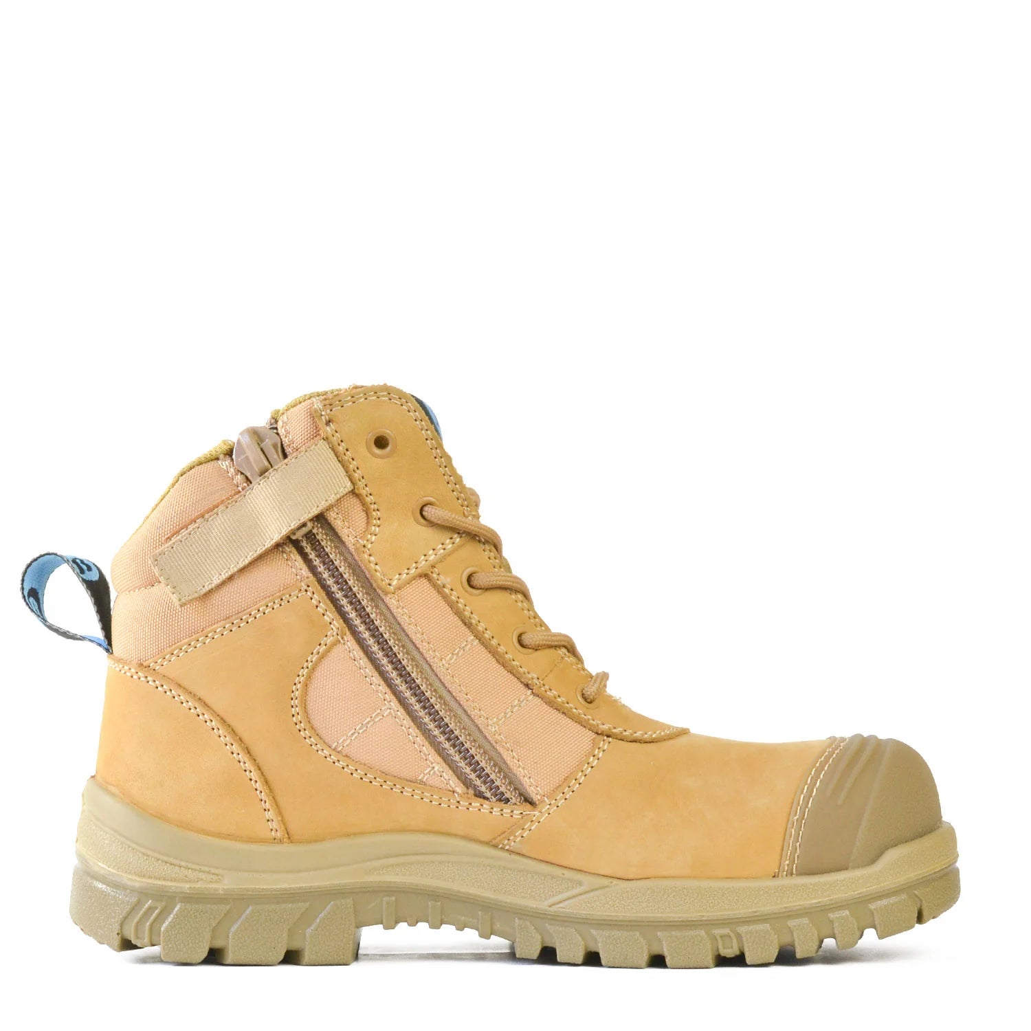 Bata Industrials Mens Safety Boots Wheat Zippy