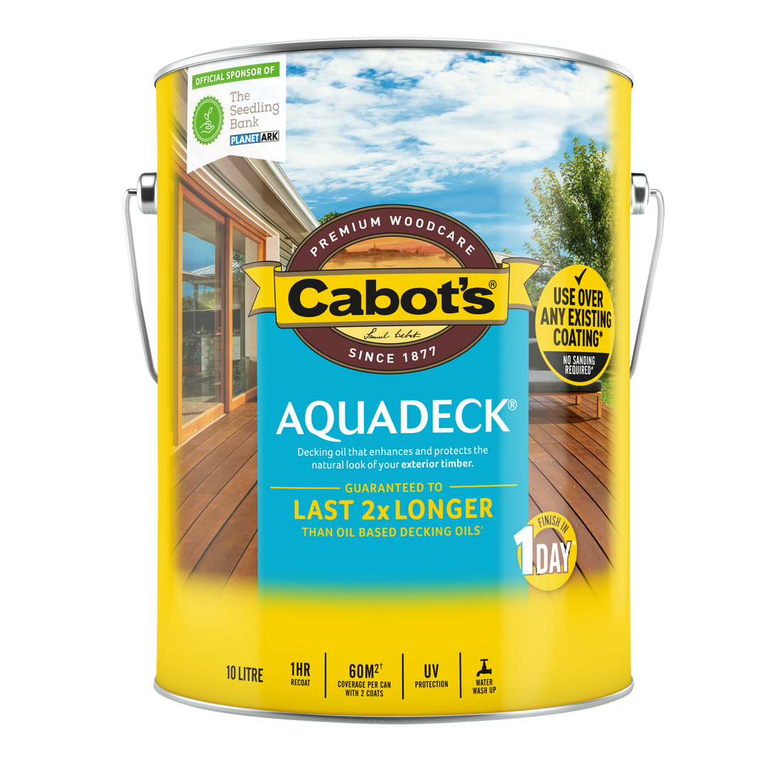 Cabot's Aquadeck Natural Exterior Decking Oil 10L
