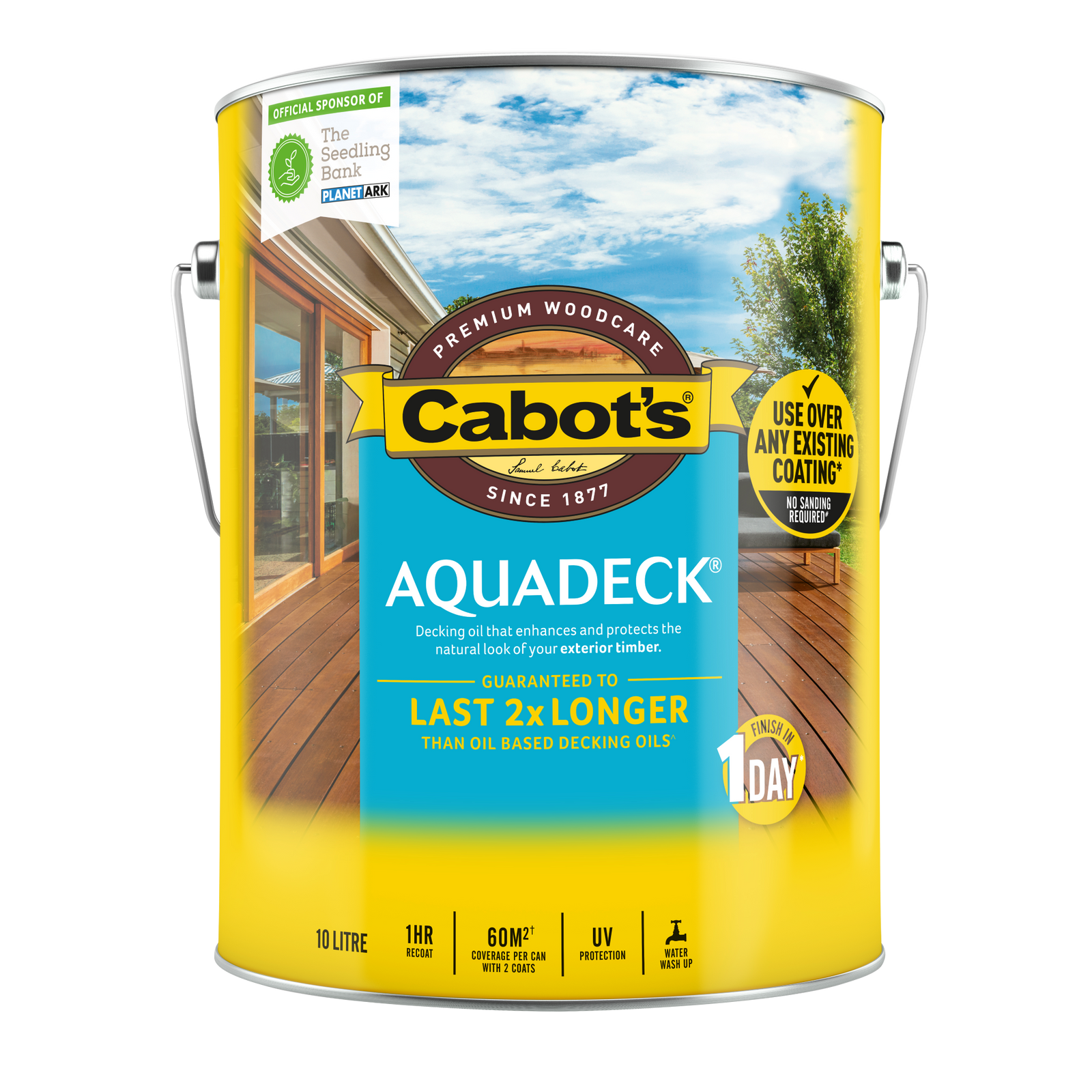 Cabot's Aquadeck Natural Exterior Decking Oil 10L