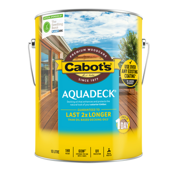 Cabot's Aquadeck Natural Exterior Decking Oil 10L