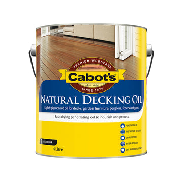 Cabot's Natural Decking Oil 4 Litre