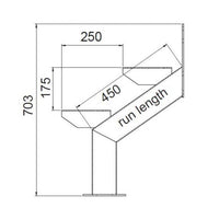 Hardaz Galvanised Steel Stair Stringers 4 Step Left & Right Pair