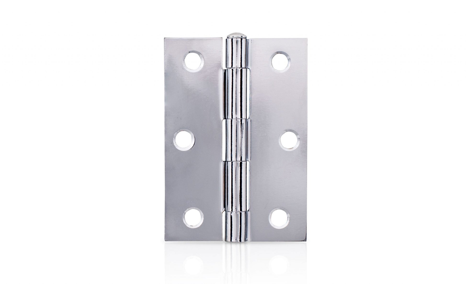 Light & Narrow Chrome Plated 85x60x1.6 Fixed Pin Butt Hinge