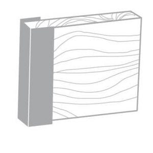 Trio Hardaz Retaining Wall End Cap C Post  65x750mm