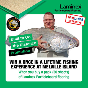 Win the Trip of a Lifetime with Laminex Green Tongue Particleboard