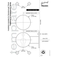 Gainsborough Trilock Contemporary Angular Double Cylinder Entrance Lever Set in Matte Black