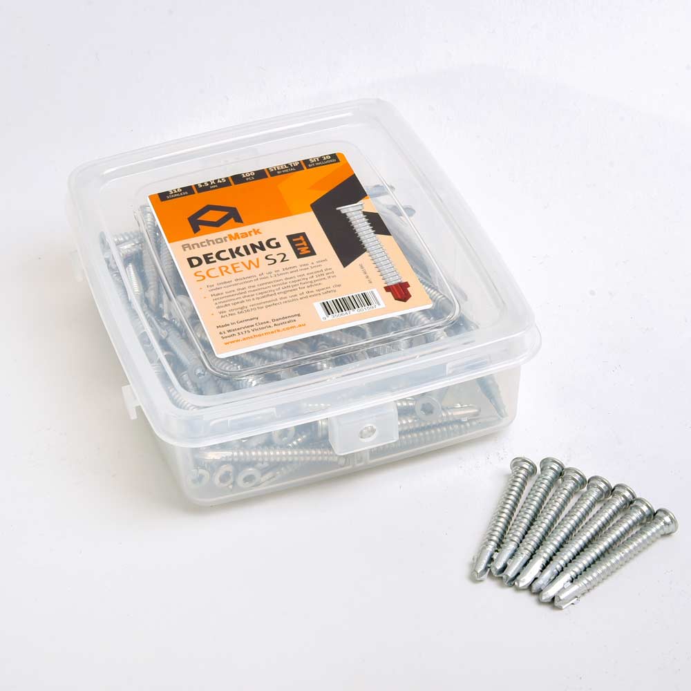 AnchorMark Cladding Screw A4 316 S2 4.5x50mm Box 1000  | Canterbury Timbers