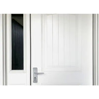 Gainsborough Trilock Cove Lianna Double Cylinder Entrance Door Handle Lever Set in Satin Chrome