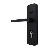 Gainsborough Trilock Cove Lianna Double Cylinder Entrance Lever Set in Matte Black