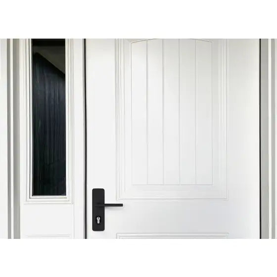 Gainsborough Trilock Cove Lianna Double Cylinder Entrance Lever Set in Matte Black