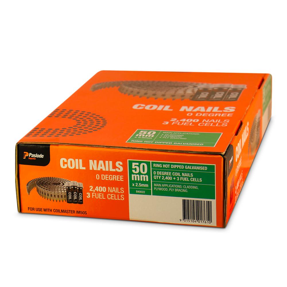 Paslode HDG 50 x 2.5 Ring Coil Nails