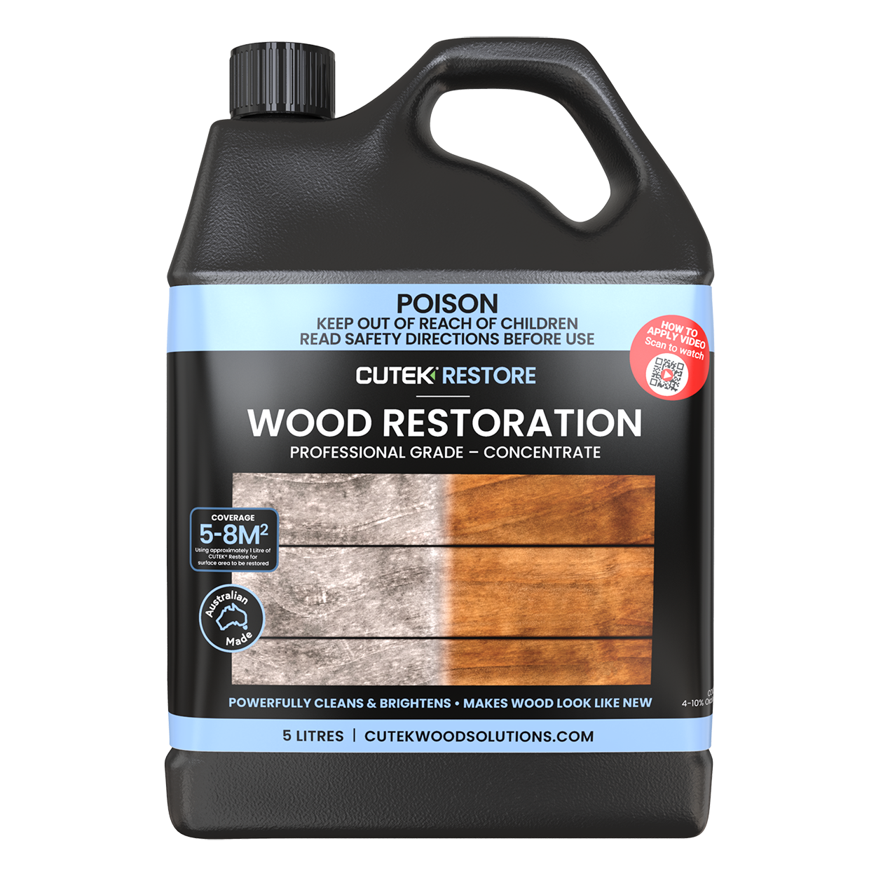 Cutek Restore Wood Restoration Concentrate 2.5L