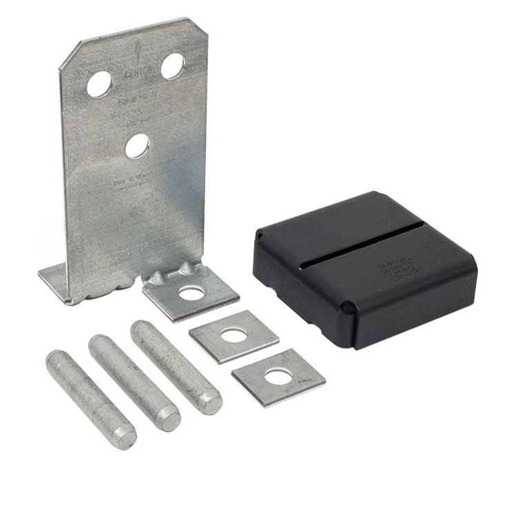 Buy Concealed Post Base Tie  90mm x 90mm from Canterbury Timber and Building Supplies
