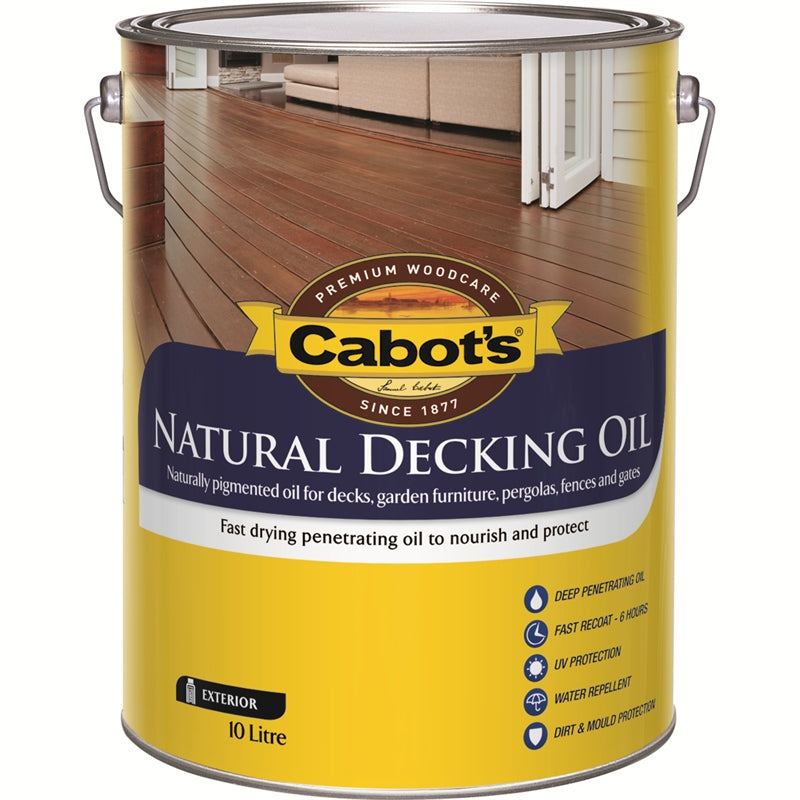 Cabot's Natural Decking Oil 10 Litre