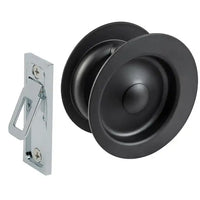 Gainsborough Circular Passage Sliding Cavity Set in Matte Black