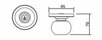 Door Handles Black Builderlock Entrance Knob