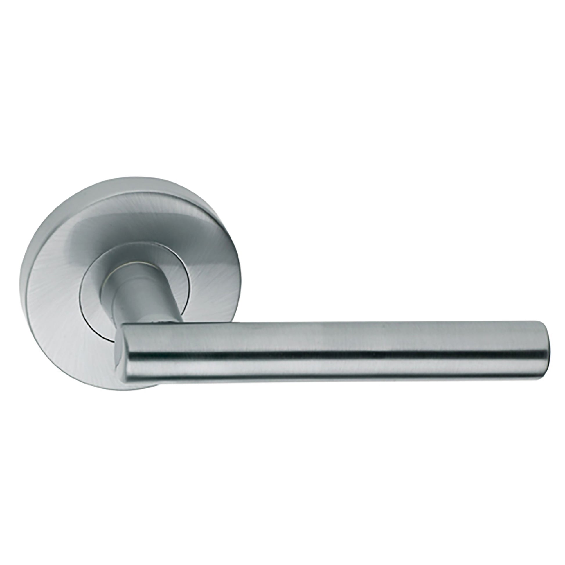 Gainsborough Choice Amelia passage door handle satin chrome geometric zinc alloy for internal non locking doors