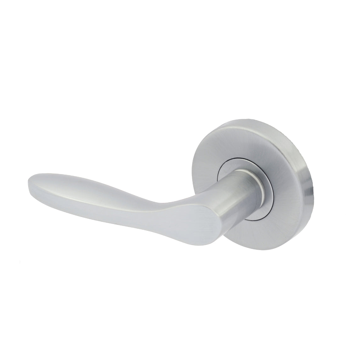 Gainsborough Choice Carla passage door handle satin chrome rounded ergonomic zinc alloy for internal doors