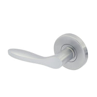 Gainsborough Choice Carla passage door handle satin chrome rounded ergonomic zinc alloy for internal doors