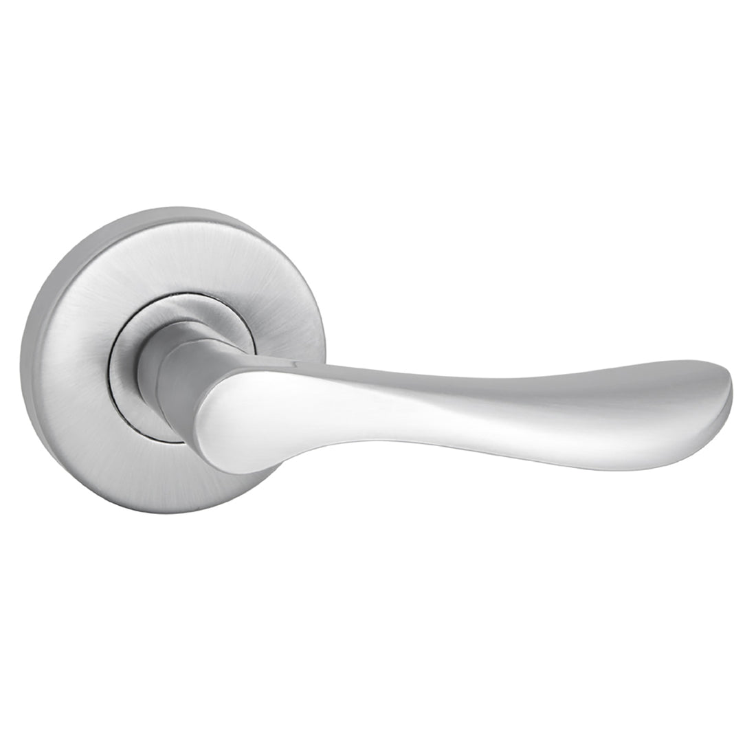 Gainsborough Choice Florence passage door handle matte black curved organic zinc alloy for internal doors