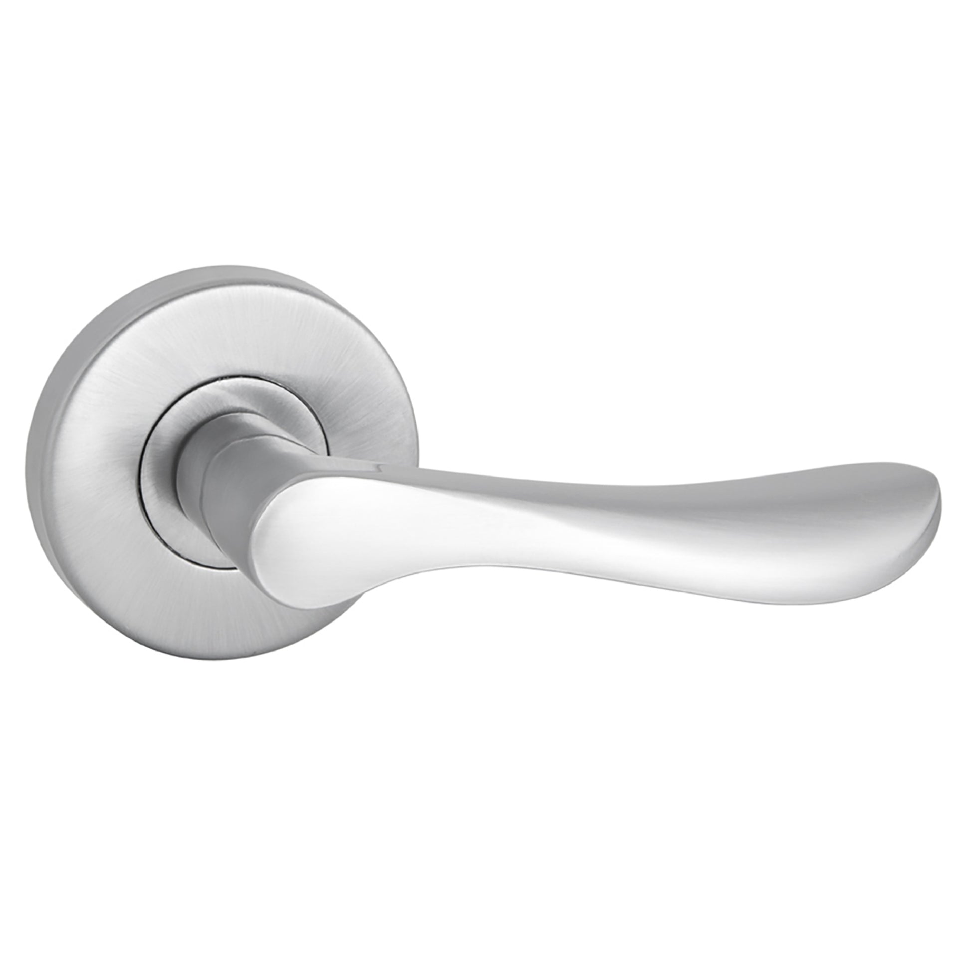 Gainsborough Choice Florence passage door handle matte black curved organic zinc alloy for internal doors