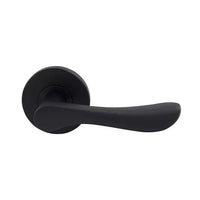 Gainsborough Choice Florence passage door handle matte black curved zinc alloy for internal doors
