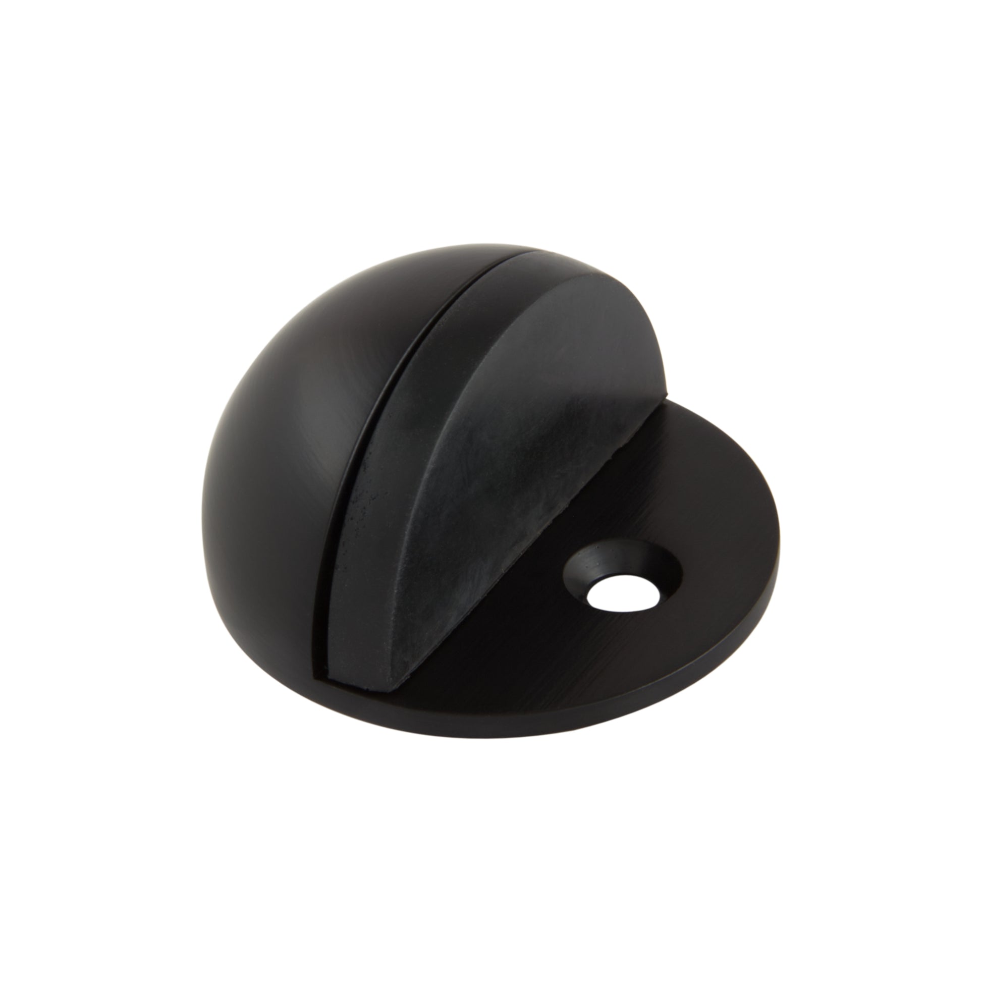 Gainsborough floor stop matte black round zinc alloy rubber buffer door protection