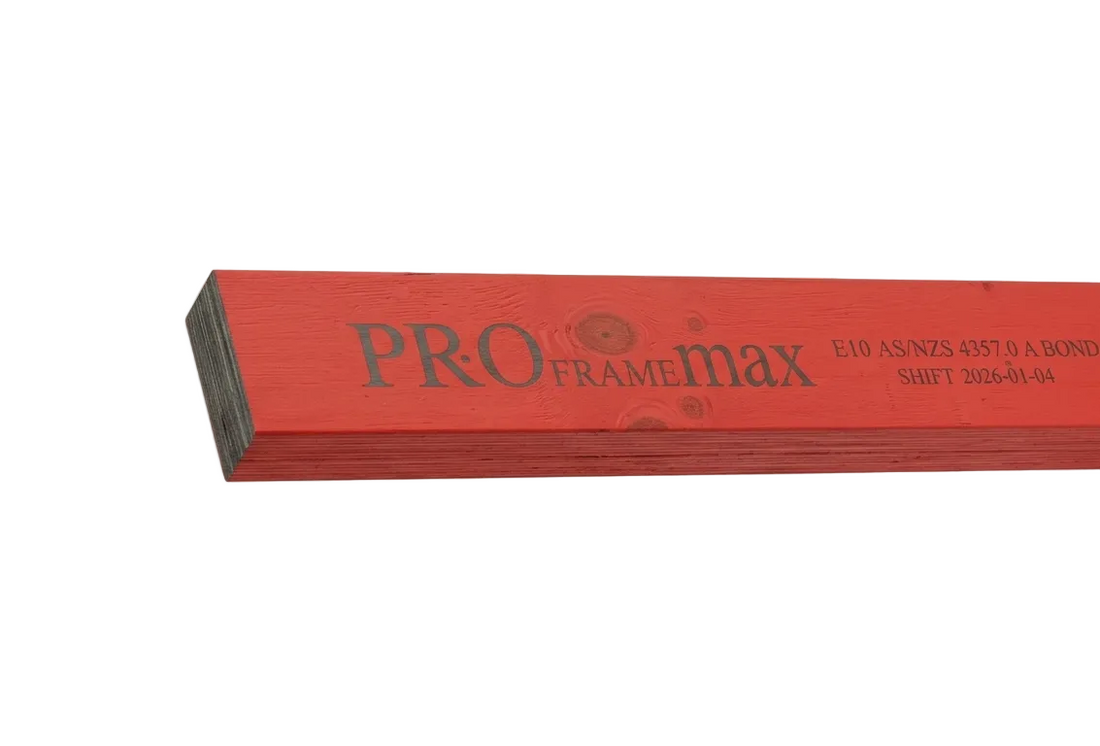 LVL E10 90x45 H2S Framing, with blue/red coating, crafted from laminated timber veneers, h2 termite treated, engineered for general framing replacing traditional mgp10 pine