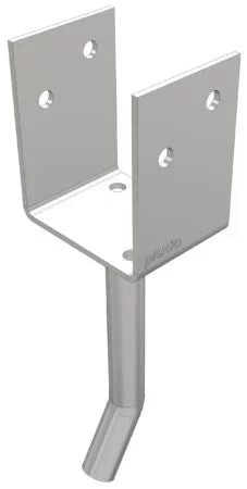 Post Support Stirrup & Solid Stem 300mm x 90mm