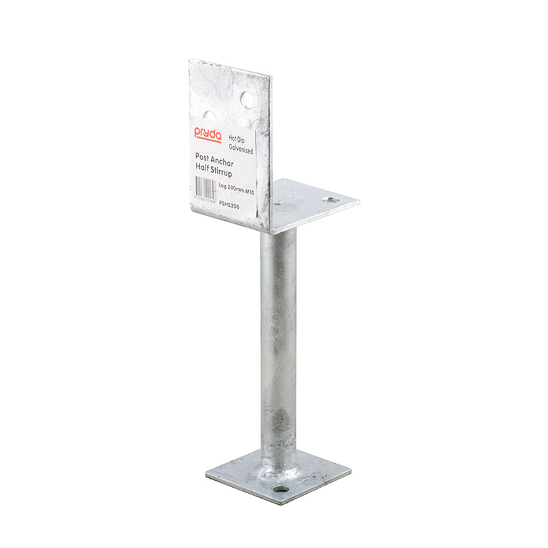 Canterbury Timber Pryda Half Stirrup Post Base 130mm