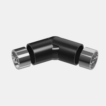 Handrail Bend Adjustable 0-70 Deg Black