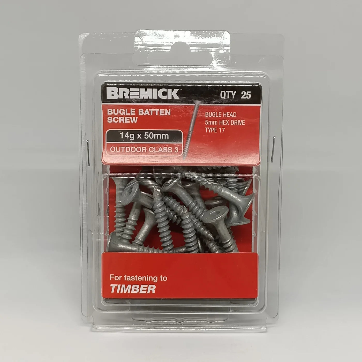 Galvanised Bugle Screw 14g x 50mm - Pack of 25