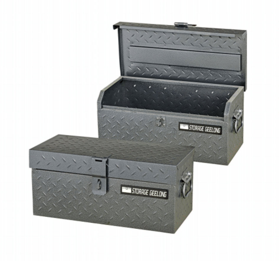 Storage Geelong Diamond Plate Flush Lid Toolbox 480mm