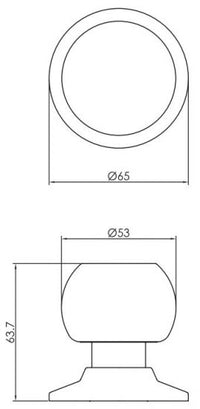Door Handles Satin Stainless Steel Passage Knob