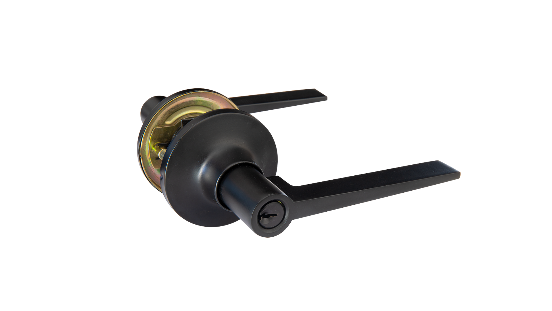 Door Handles Black Builderlock Entrance Lever