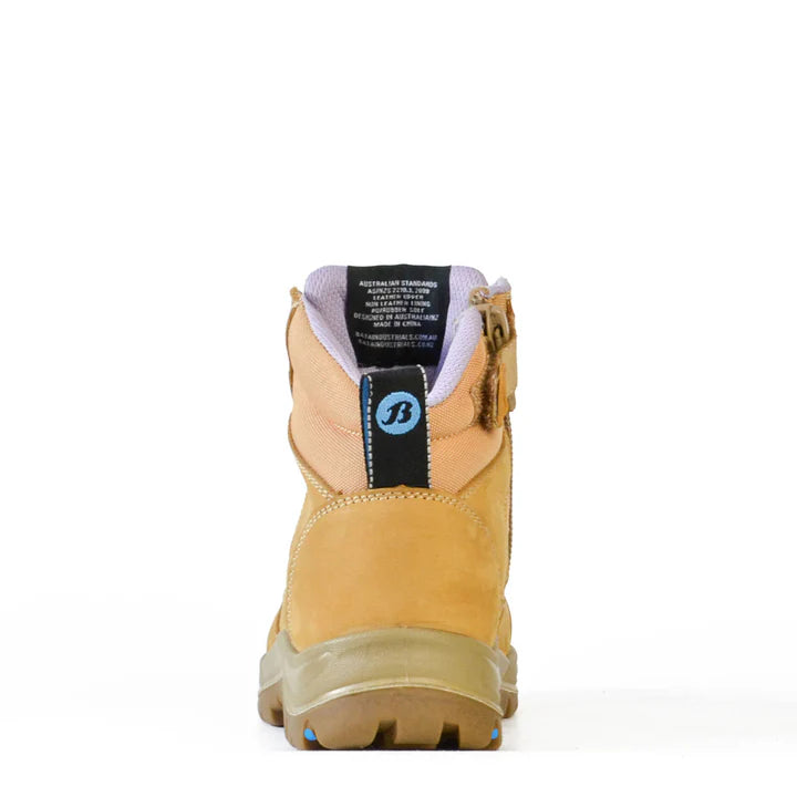 Bata Industrials Womens Safety Boots Wheat Zippy