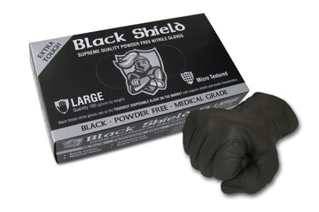 Black Shield Heavy Duty Nitrile Gloves Box 100