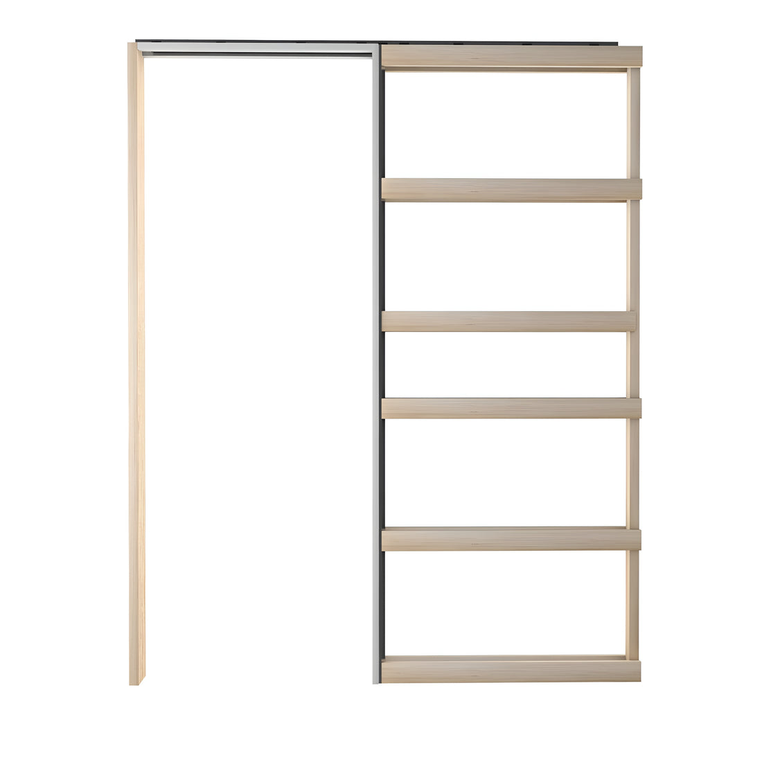 Cavity Slider Evolution Single Flush Pull 2040 x 620 (90mm Stud Thickness)