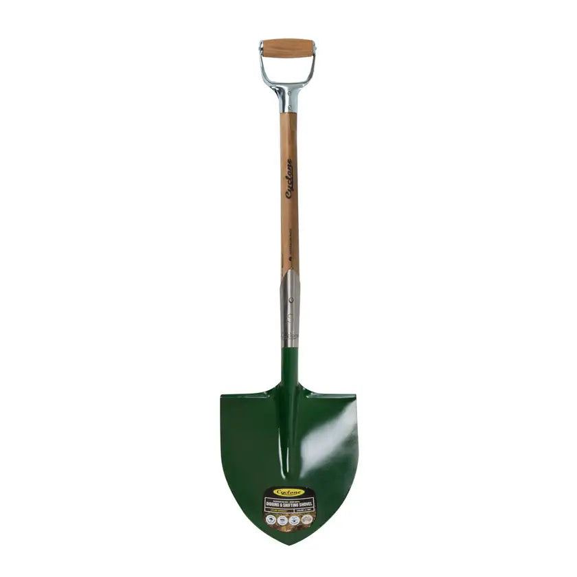 Cyclone Round Mouth Shovel With Galvanised D Handle Medium 640858