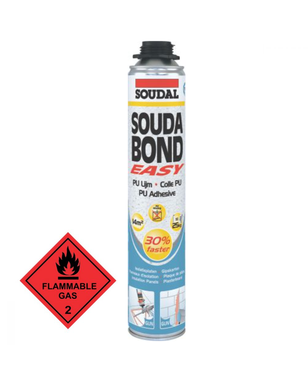 Soudabond Easy PU Adhesive 750ml Gun Grade Screw Top