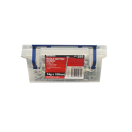 Galvanised Bugle Screw 14g x 100mm - Pack of 250