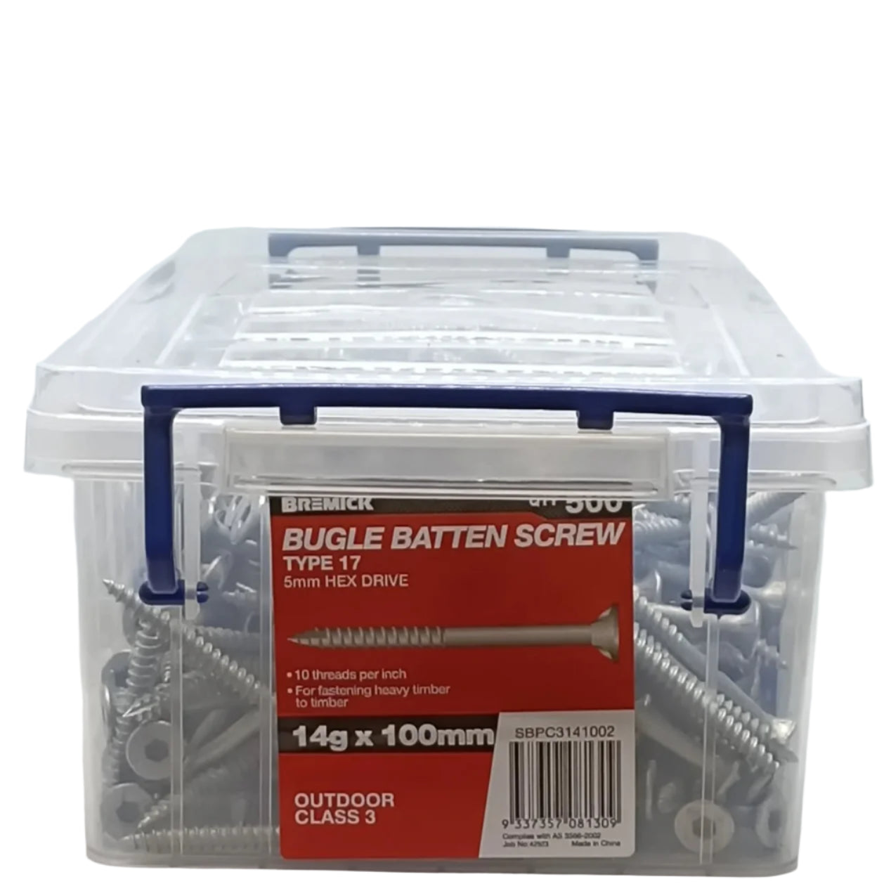 Galvanised Bugle Screw 14g x 100mm - Pack of 500