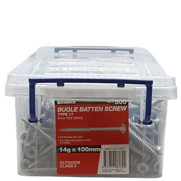 Galvanised Bugle Screw 14g x 100mm - Pack of 500