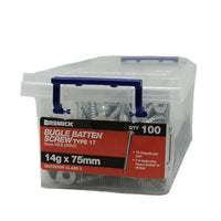 Galvanised Bugle Screw 14g x 75mm - Pack of 250