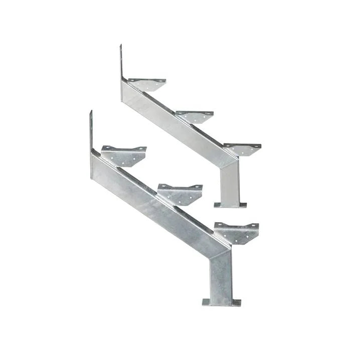 Galintel G3TS 3 Step Galvanised Stair Stringer Pair