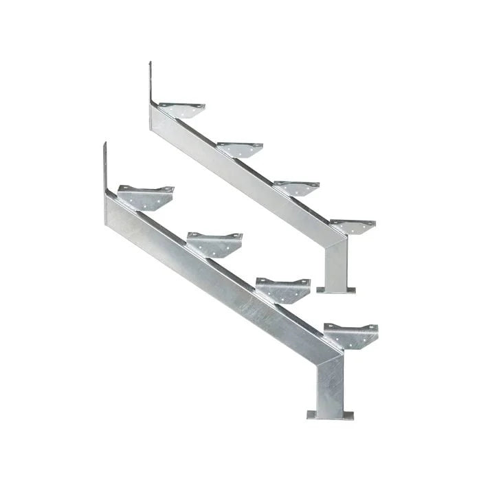 Galintel G4TS 4 Step Galvanised Stair Stringer Pair