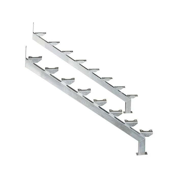 Galintel G8TS 8 Step Galvanised Stair Stringer Pair