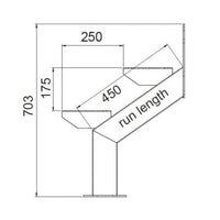 Hardaz Galvanised Steel Stair Stringers 5 Step Left & Right Pair