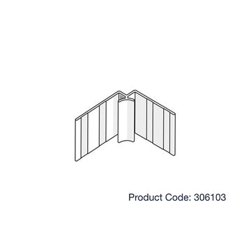 James Hardie 306103 9mm Aluminium Internal Concave Corner 3m